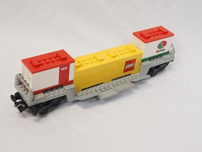 Lot 74 - LEGO - TRAIN #4549 9v Container Double Stack -...