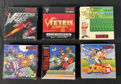 Lot 498 - NINTENDO VIRTUAL BOY - A group of six Japanese...