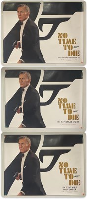 Lot 88 - A set of three NO TIME TO DIE (2021) UK Quad,...