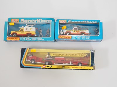 Lot 40 - A group of CORGI and MATCHBOX Superkings Fire...