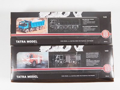 Lot 92 - A pair of diecast 1:43 scale Tatra trucks by...