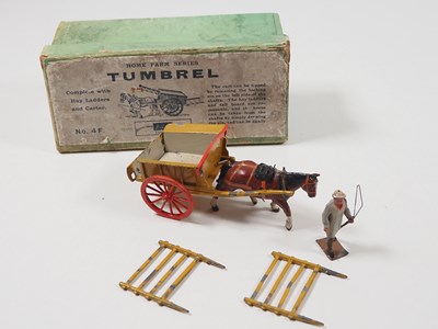 Lot 121 - A BRITAINS diecast Tumbrel wagon set, together...