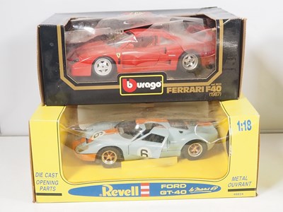 Lot 137 - A group of 1:18 scale diecast racing cars by...