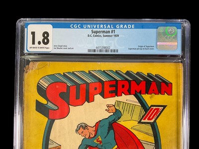 Lot 518 - SUPERMAN #1 (1939 - DC) GRADED 1.8 (GD-) by...