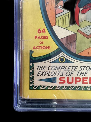 Lot 518 - SUPERMAN #1 (1939 - DC) GRADED 1.8 (GD-) by...