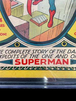 Lot 518 - SUPERMAN #1 (1939 - DC) GRADED 1.8 (GD-) by...