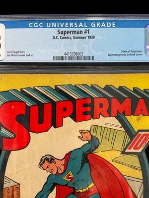 Lot 518 - SUPERMAN #1 (1939 - DC) GRADED 1.8 (GD-) by...