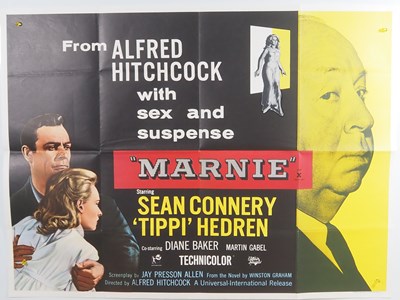 Lot 73 - MARNIE (1964) UK Quad film poster, Alfred...