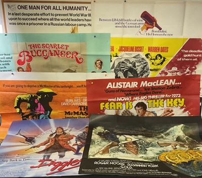 Lot 28 - A group of action movie UK Quad film posters...