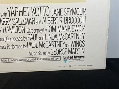 Lot 98 - LIVE AND LET DIE (1973) UK Quad film poster,...