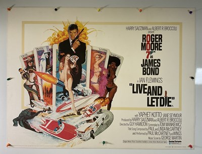 Lot 98 - LIVE AND LET DIE (1973) UK Quad film poster,...