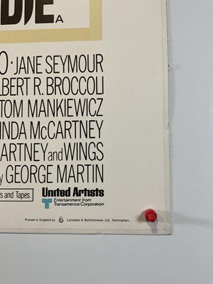 Lot 98 - LIVE AND LET DIE (1973) UK Quad film poster,...