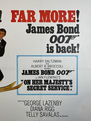 Lot 99 - ON HER MAJESTY'S SECRET SERVICE (1969) UK Quad...