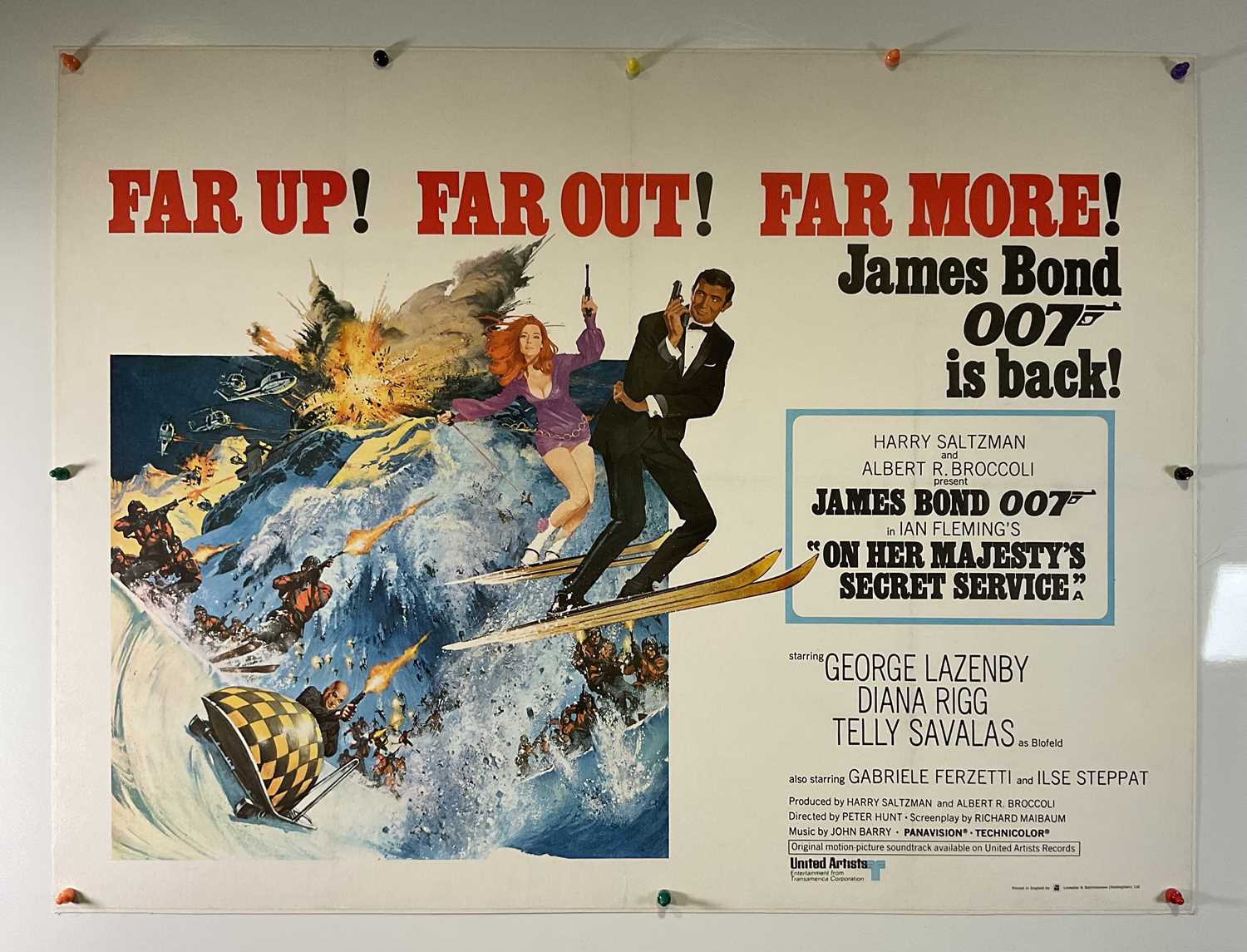 Lot 99 - ON HER MAJESTY'S SECRET SERVICE (1969) UK Quad...