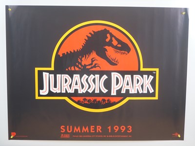 Lot 39 - JURASSIC PARK (1993) UK Quad film poster,...
