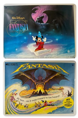 Lot 125 - WALT DISNEY: FANTASIA - A pair of film posters...