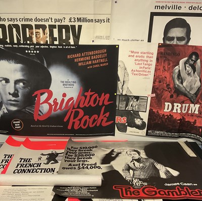 Lot 65 - A selection of crime film UK Quad posters...