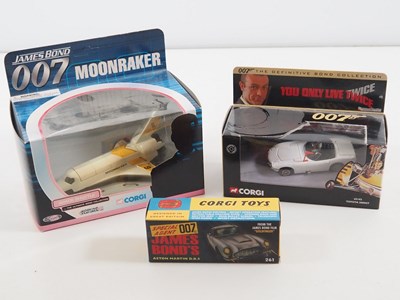 Lot 23 - A group of diecast James Bond related vehicles...