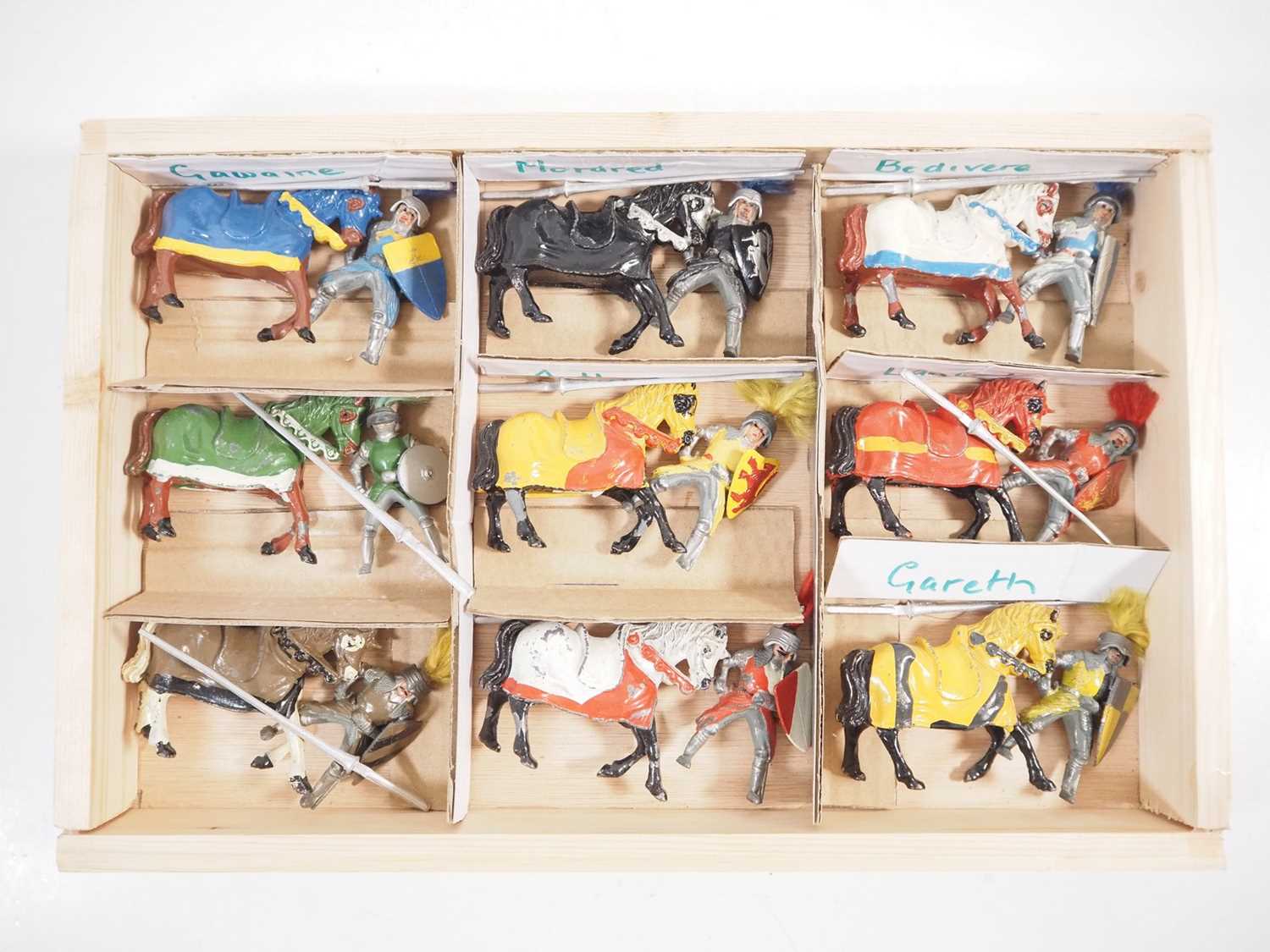 Lot 30 - A group of TIMPO diecast mounted knights...