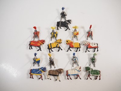 Lot 30 - A group of TIMPO diecast mounted knights...