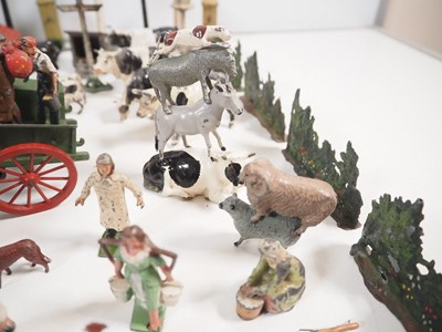 Lot 31 - A large quantity of diecast farm animals,...