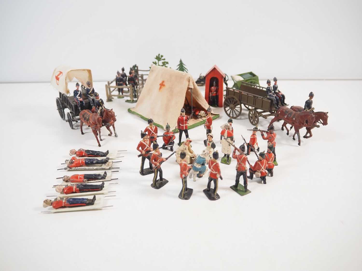 Lot 32 - A large quantity of diecast military hospital...