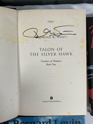 Lot 46 - A large group of autographed books, mostly...