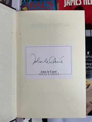 Lot 46 - A large group of autographed books, mostly...