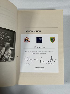 Lot 10 - SPORT - A pair of signed books comprising...