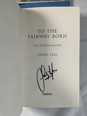 Lot 17 - SPORT - A mixed collection of signed books,...