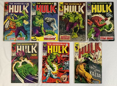 Lot 300 - INCREDIBLE HULK #103 to 109 (7 in Lot) - (1968...