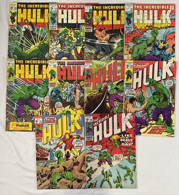 Lot 302 - INCREDIBLE HULK #123 to 132 (10 in Lot) -...