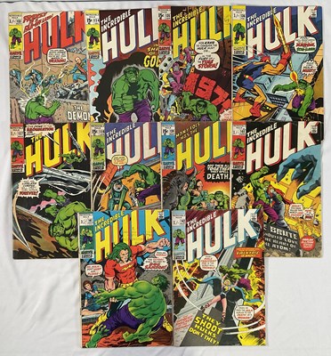 Lot 303 - INCREDIBLE HULK #133 to 142 (10 in Lot) -...