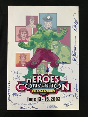 Lot 74 - A pair of multi-signed posters featuring...