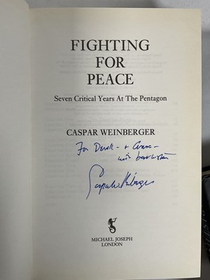 Lot 36 - POLITICS - A quantity of books signed by...