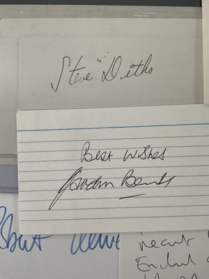 Lot 23 - A collection of celebrity autographs on...