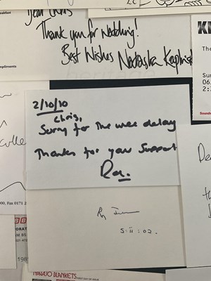 Lot 23 - A collection of celebrity autographs on...