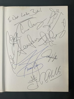 Lot 13 - A group of mixed sporting autographed books...
