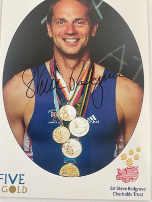 Lot 19 - SPORTS - A pair of autographs from Olympic...