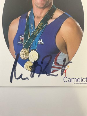Lot 19 - SPORTS - A pair of autographs from Olympic...