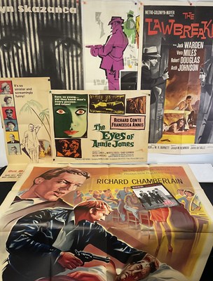 Lot 59 - A small group of crime film posters comprising...