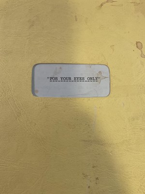 Lot 4 - An original shooting script for the 12th JAMES...