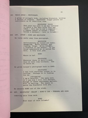 Lot 4 - An original shooting script for the 12th JAMES...