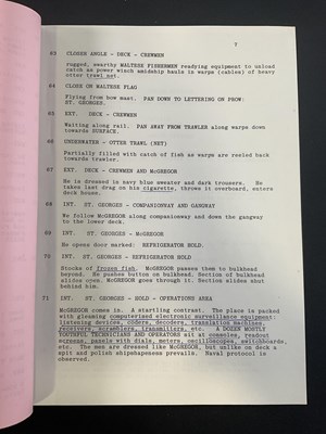 Lot 4 - An original shooting script for the 12th JAMES...
