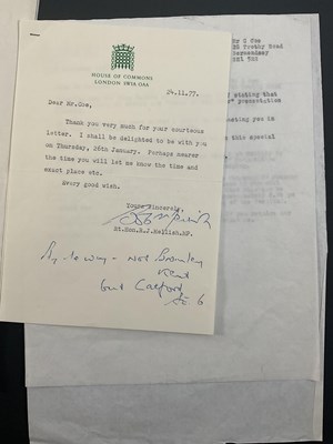 Lot 15 - A collection of autographed ephemera (mostly...