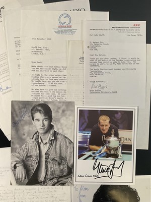 Lot 15 - A collection of autographed ephemera (mostly...