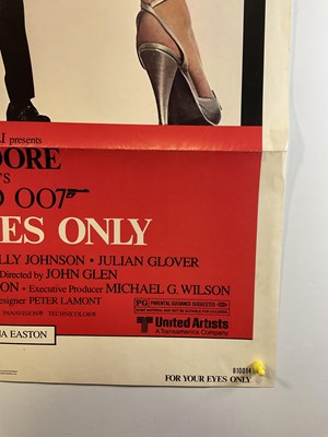 Lot 2 - JAMES BOND: FOR YOUR EYES ONLY (1981) US one...