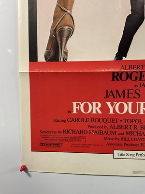 Lot 2 - JAMES BOND: FOR YOUR EYES ONLY (1981) US one...