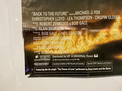 Lot 288 - BACK TO THE FUTURE (1985) UK Quad film poster,...