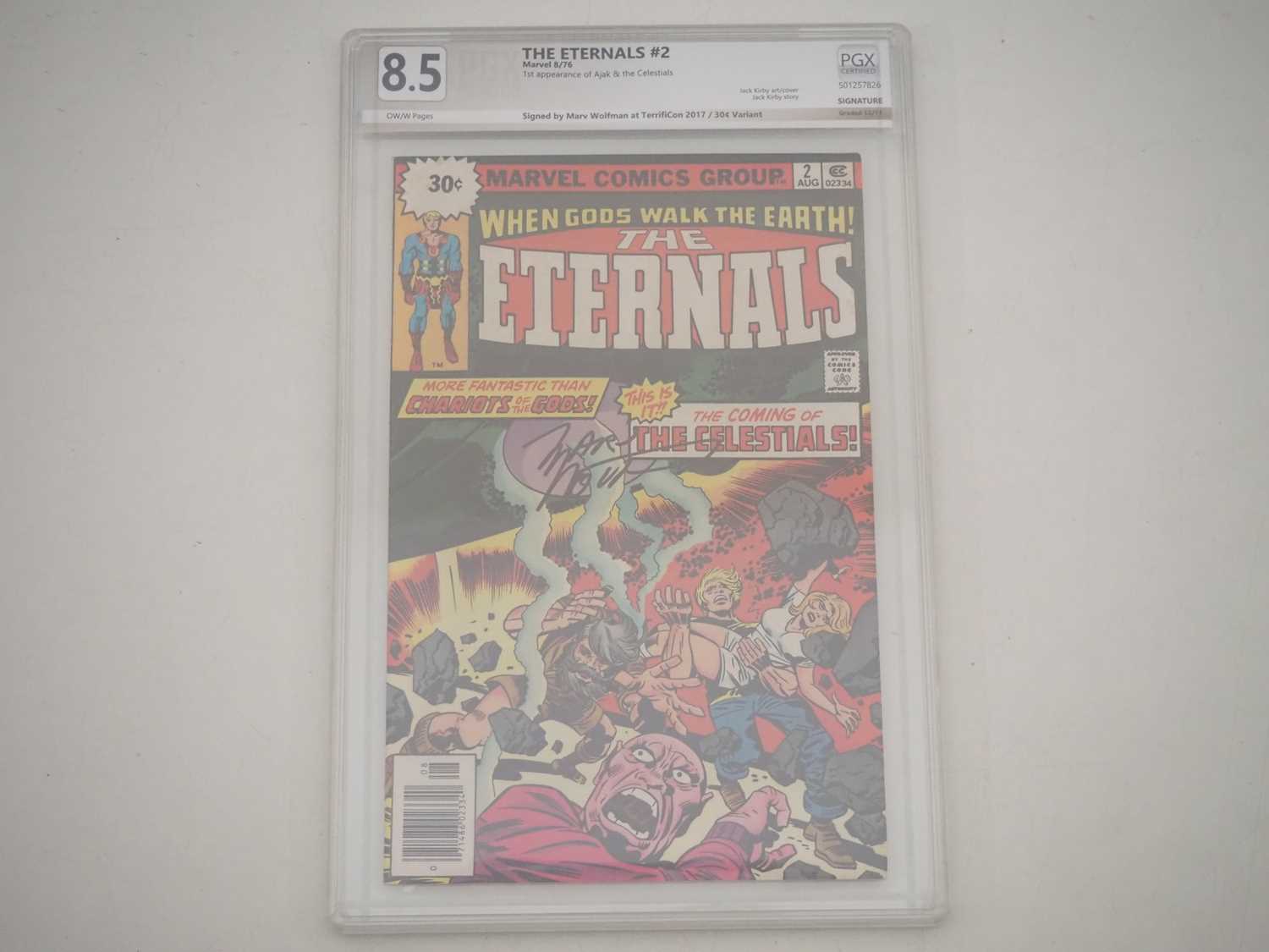 Lot 59 - ETERNALS #2 SIGNED 30 CENT VARIANT (1976 -...
